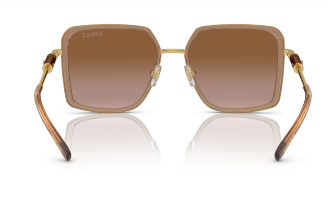 Versace VE2261 100213 Brown Rectangle Women's Sunglasses