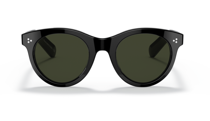 Oliver Peoples OV5451SU 1005P1 Black/Grey Polarized Round Women's Sunglasses