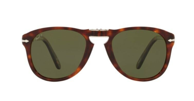 Persol 0PO0714SM 24/P1 Havana/ Green Polarized Pilot Men's Sunglasses
