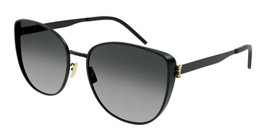 Saint Laurent SL M89-002 Gradient Black/Gray Oversize Butterfly Women Sunglasses