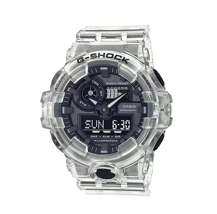 Casio G Shock 700 Series Analog Digital Black Dial Men's Watch GA700SKE-7A