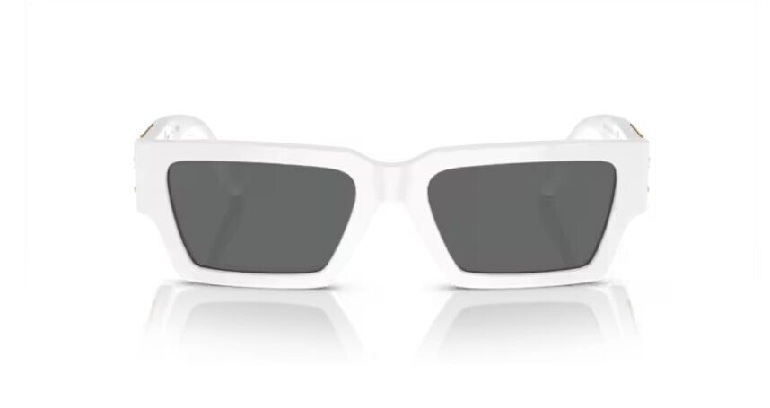Versace 0VE4459 314/87 White / Dark Grey Rectangle Men's Sunglasses