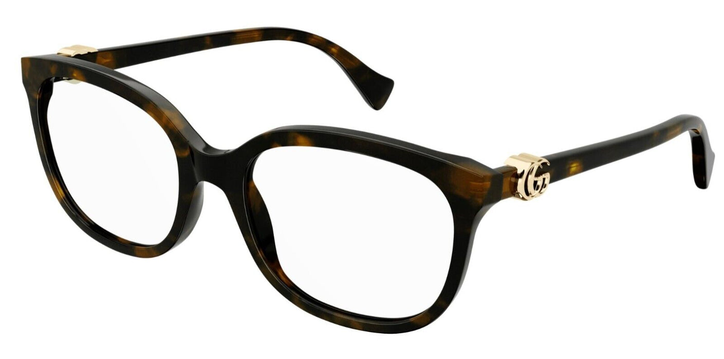 Gucci GG1075OA 002 Havana Soft Square Women's Eyeglasses