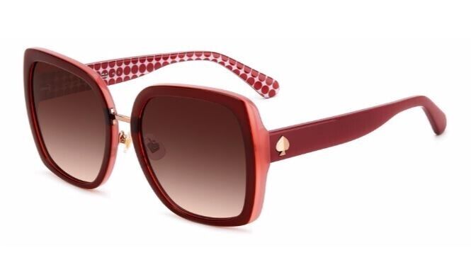 Kate Spade Kimber/G/S 0C9A/3X Red/Burgundy Gradient Square Women's Sunglasses