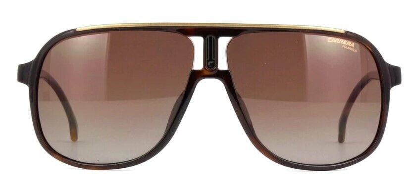 Carrera 1047/S 0086/LA Havana/Brown Gradient Polarized Rectangle Sunglasses