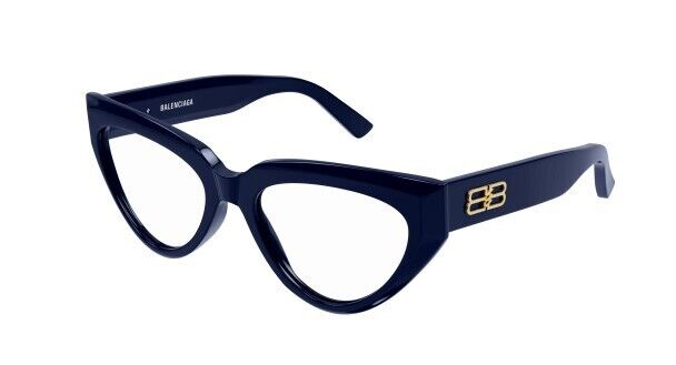 Balenciaga BB0276O 004 Blue Cat-Eye Women's Eyeglasses