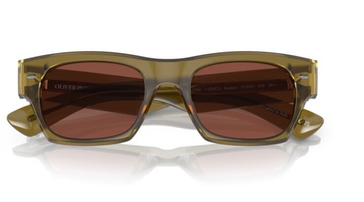 Oliver Peoples 0OV5514SU Kasdan 1678C5 Dusty Olive/Burgundy Unisex Sunglasses