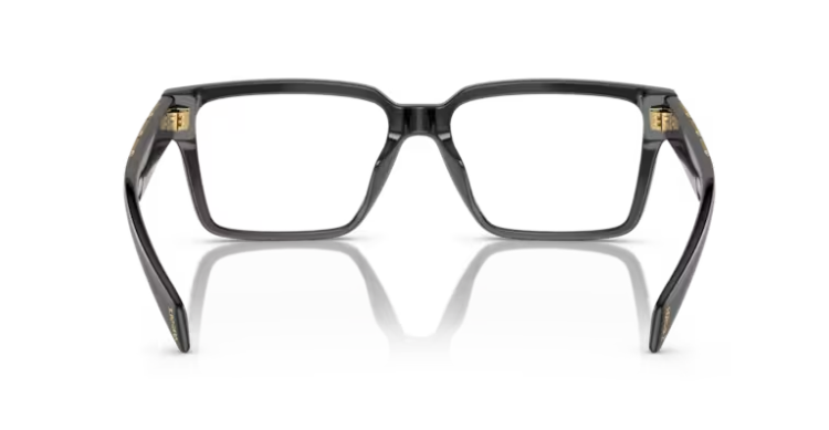 Versace 0VE3339U GB1 Black, matte blue Rectangle Men's Eyeglasses