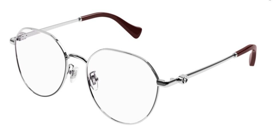 Gucci GG1145O 002 Silver Round Women's Eyeglasses