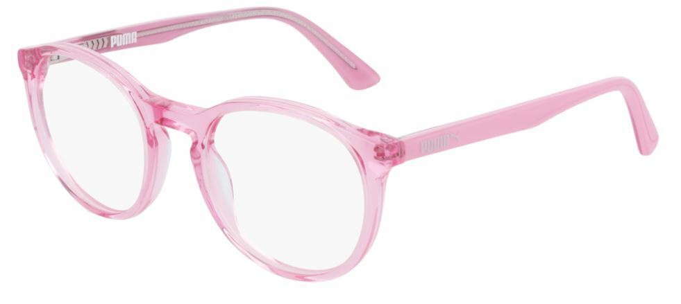 Puma PJ 0019O 005 Pink Feminine Round Kids Eyeglasses
