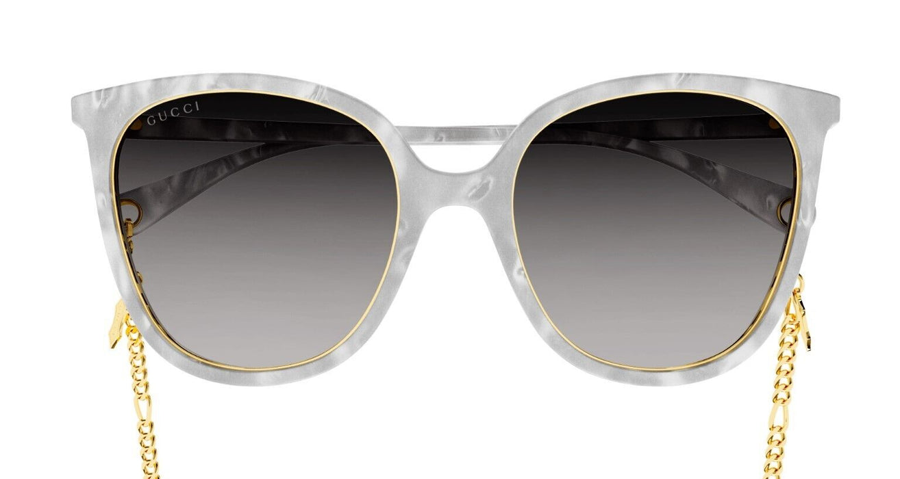 Gucci GG1076S 003 White/Grey Gradient Cat Eye Women's Sunglasses