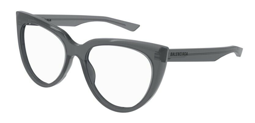 Balenciaga BB0218O 003 Grey Full-Rim Cat-Eye Women's Eyeglasses