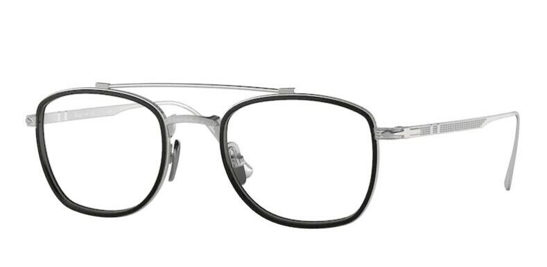 Persol 0PO5005VT 8006 Black/ Silver Men's Eyeglasses