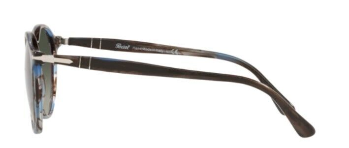 Persol 0PO3285S 115571 Striped Blue/ Grey Gradient Round Unisex Sunglasses
