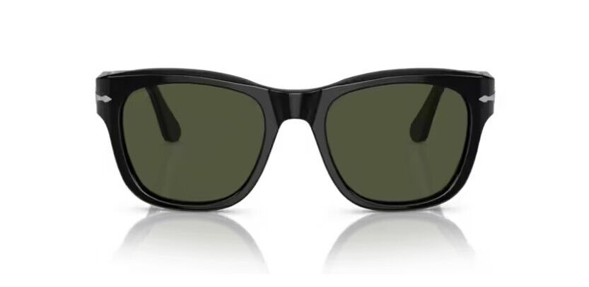 Persol 0PO3313S 95/31 Black/Green Square Unisex Sunglasses