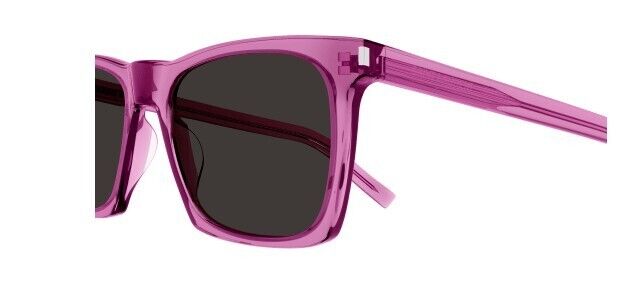 Saint Laurent SL 559 004 Pink/Black Rectangular Unisex Sunglasses