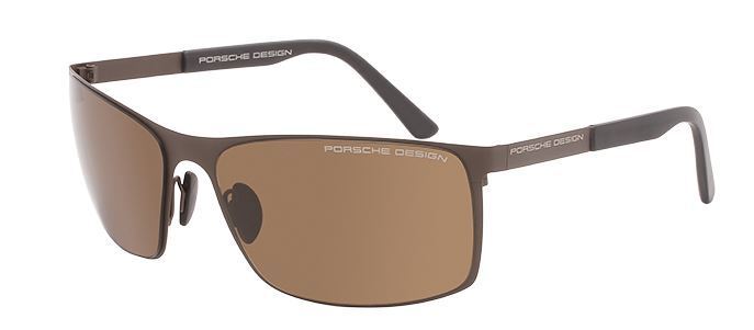 NEW Porsche Design P 8566 D Brown/Brown Sunglasses