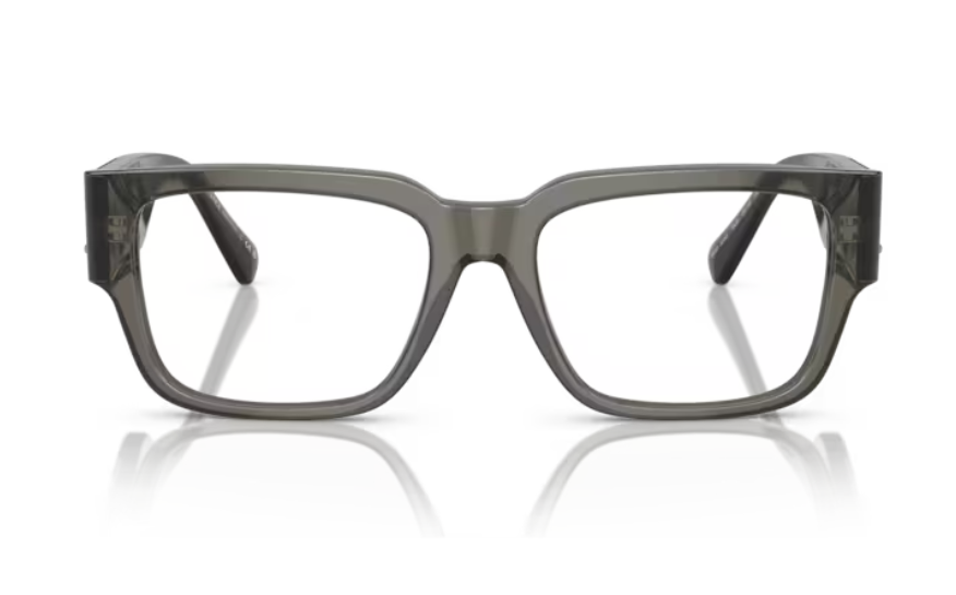 Versace 0VE3350 5436 Grey transparent 55mm Square Women's Eyeglasses