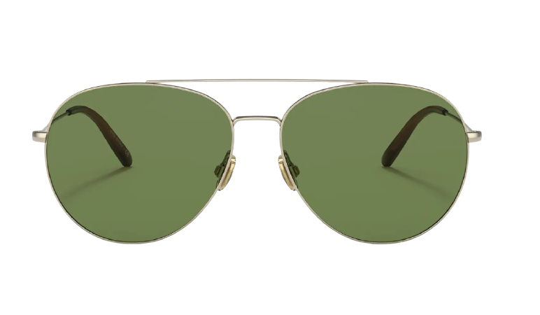 Oliver Peoples 0OV 1286S AIRDALE 50354E Soft Gold/Green Sunglasses