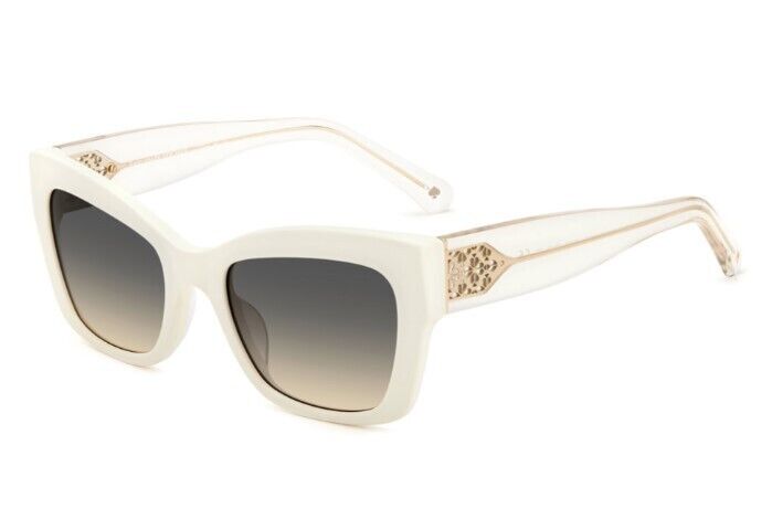 Kate Spade Valeria/S 0VK6/GA White/Brown Ochre Shaded Cat Eye Women's Sunglasses