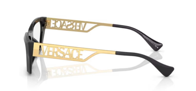 Versace 0VE3327U GB1 Black Women's Rectangular Eyeglasses