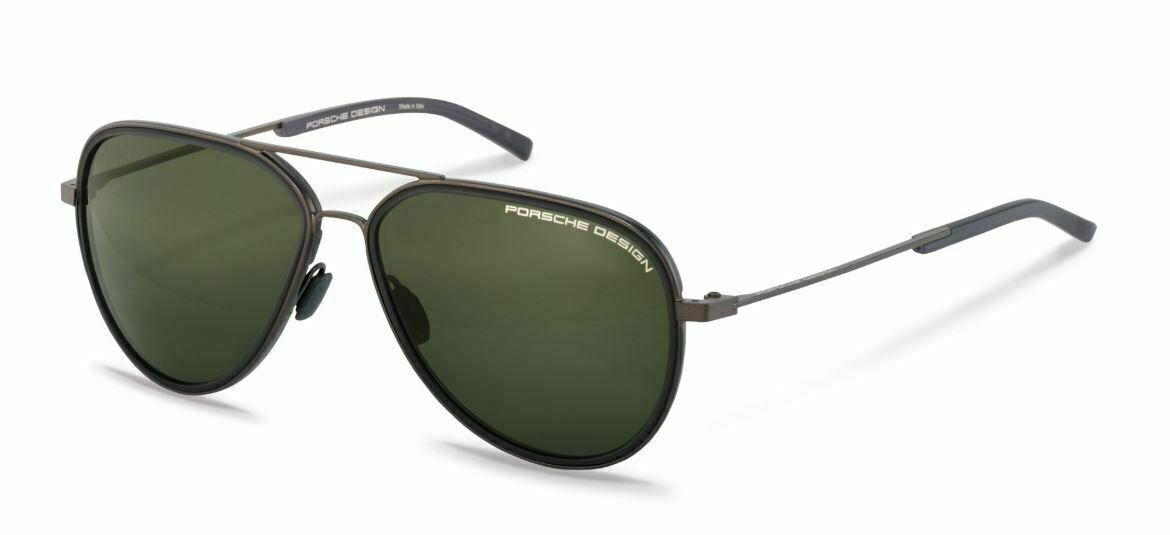Porsche Design P 8691 C Brown Black/Green Polarized Sunglasses