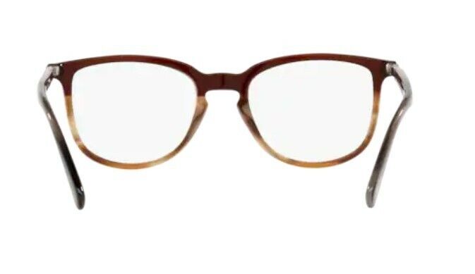 Persol 0PO3240V 1136 Striped Brown/Grey/Beige/ Havana Square Unisex Eyeglasses