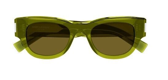 Saint Laurent SL 573 006 Green/Brown Cat-Eye Women's Sunglasses