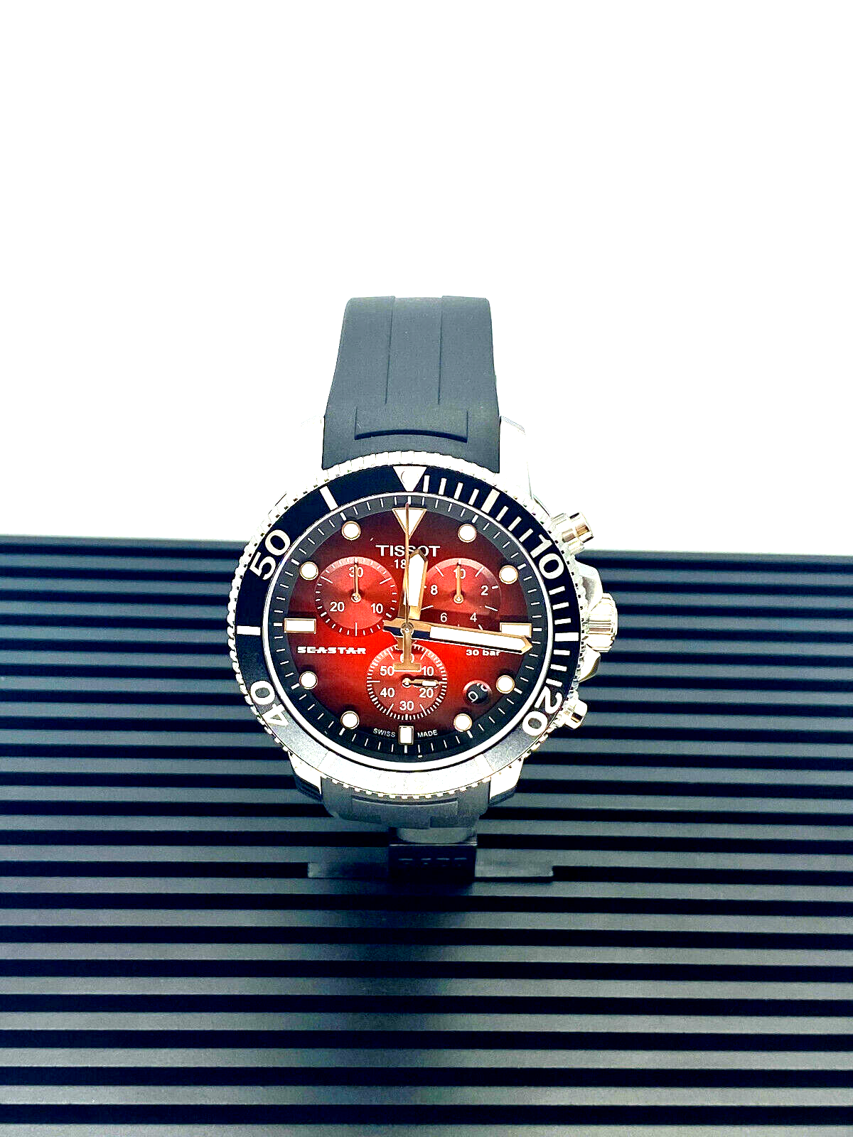 Tissot Seastar 1000 Chronograph Red/Black Men's Watch T1204171742100