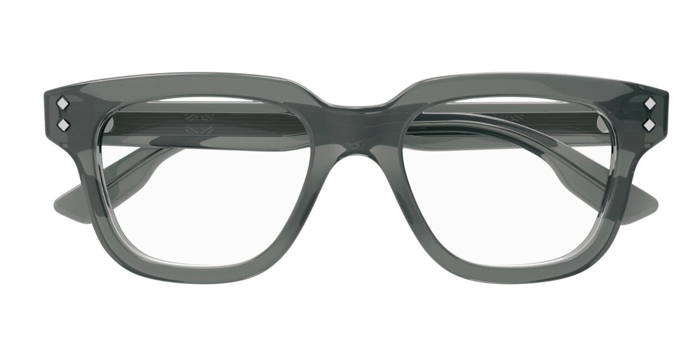 Gucci GG1219O 003 Grey Square Men's Eyeglasses