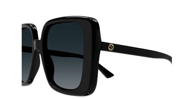 Gucci GG1314S 001 Black/Grey Gradient Oversized Square Women's Sunglasses