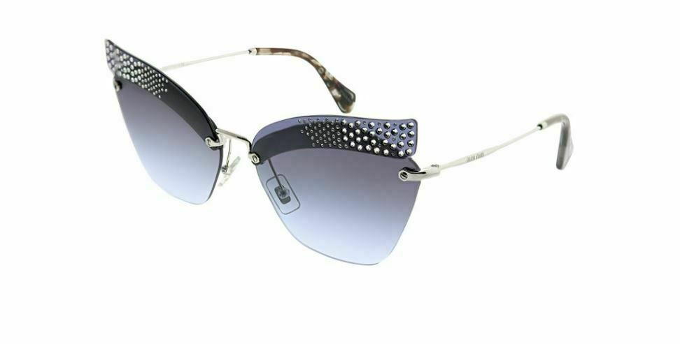 Miu Miu 0MU 56TS Special Project  KJG2F0 Dark Blue Transp Sunglasses