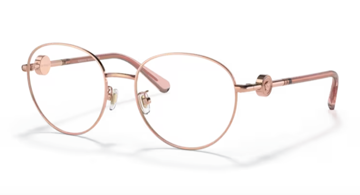 Versace 0VE1273D 1412 Pink gold Round Women's Eyeglasses