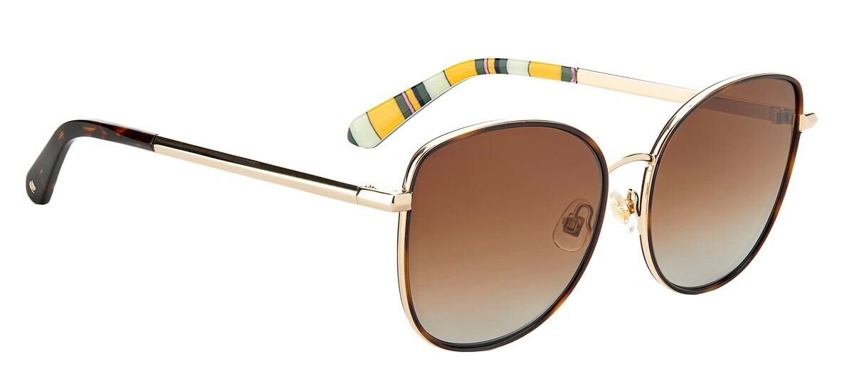 Kate Spade Maryam/G/S 006J/LA Gold/Brown Polarized Oval Women's Sunglasses