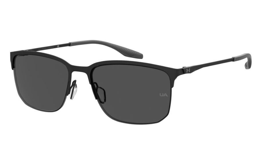 Under Armour UA Streak/G  0003/IR Matte Black/Grey Rectangle Men's  Sunglasses