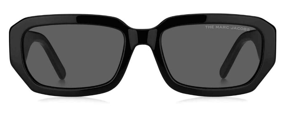 Marc Jacobs MARC-614/S 0807/IR Black/Grey Rectangle Women's Sunglasses