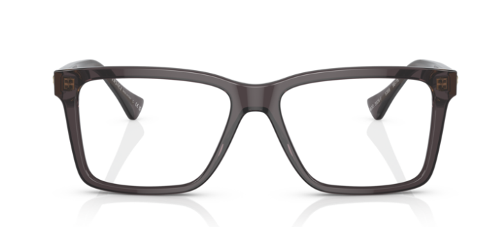 Versace 0VE3328F 5389 Transparent grey Men's Rectangular Eyeglasses