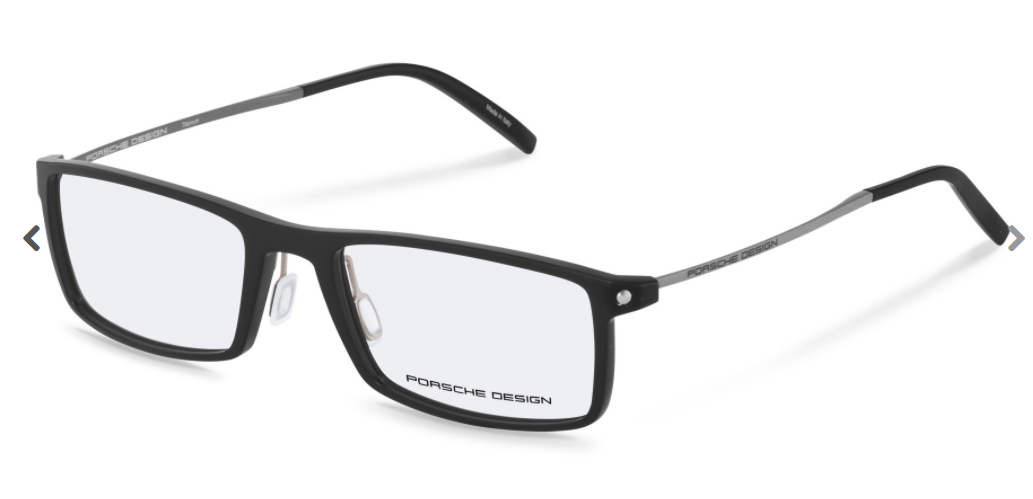 Porsche Design P 8384 A Black Rectangle Men's Eyeglasses