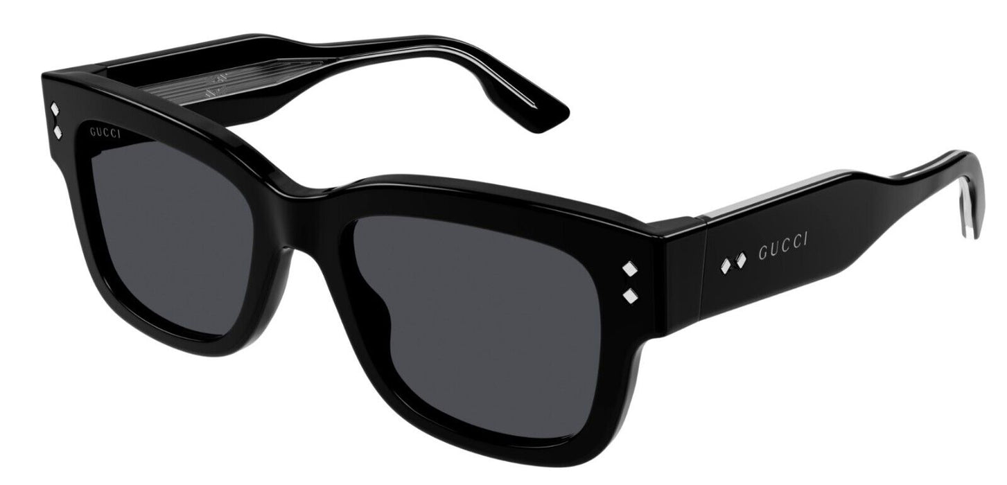 Gucci GG1217S 001 Black/Grey Square Men's Sunglasses