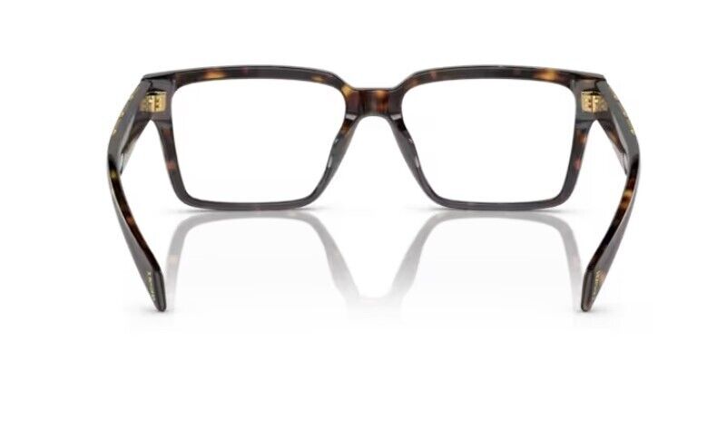Versace 0VE3339U 108 Havana/Clear Rectangle 55MM Men's Eyeglasses