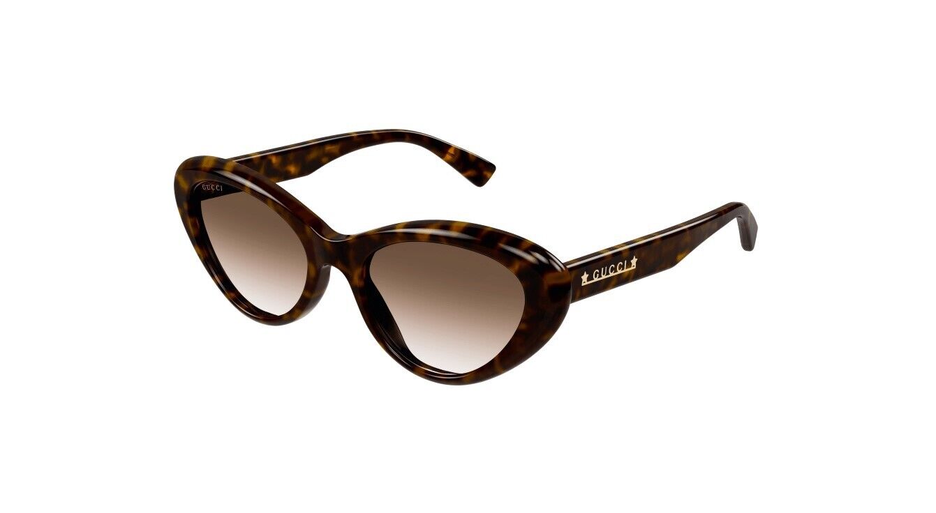 Gucci GG1170S 002 Havana/Gradient Brown Cat-Eye Women's Sunglasses