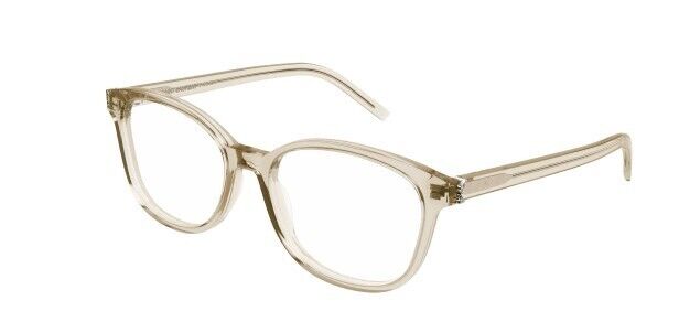Saint Laurent SL M 113 004 Beige Round Women's Eyeglasses
