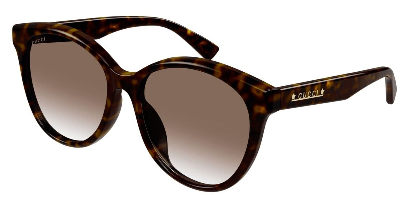 Gucci GG1171SK 003 Havana/Brown Gradient Soft Cat Eye Women's Sunglasses