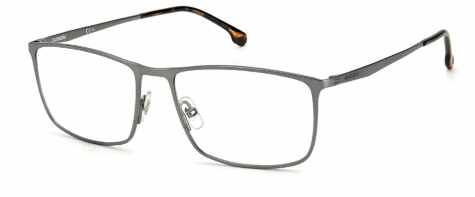 Carrera 8857 0R80 Semi Matte Dark Ruthenium Rectangle Men's Eyeglasses