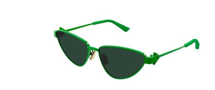 Bottega Veneta BV1186S 004 Green/Green Cat Eye Women's Sunglasses