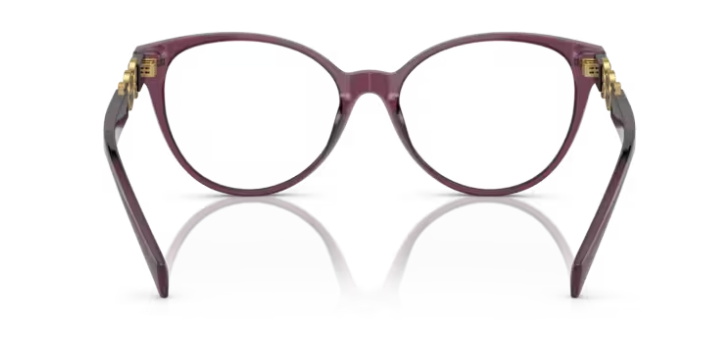 Versace 0VE3334 5220 Transparent violet Cat Eye Women's Eyeglasses