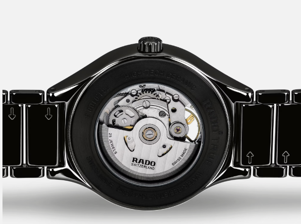 Rado True Round Automatic Open Heart High Tech Ceramic Men's Watch R27100162