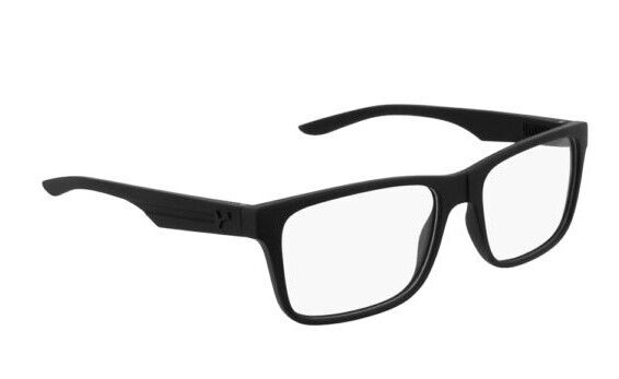 Puma PU0204O 001 Black-Black Square Full-Rim Unisex Eyeglasses
