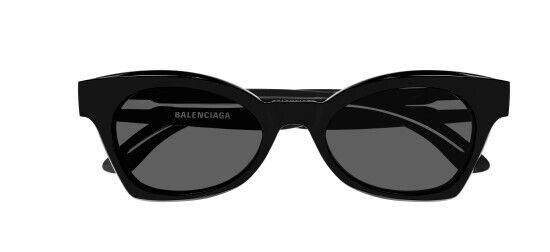 Balenciaga BB0230S 001 Black/Grey Cat-Eye Women's Sunglasses