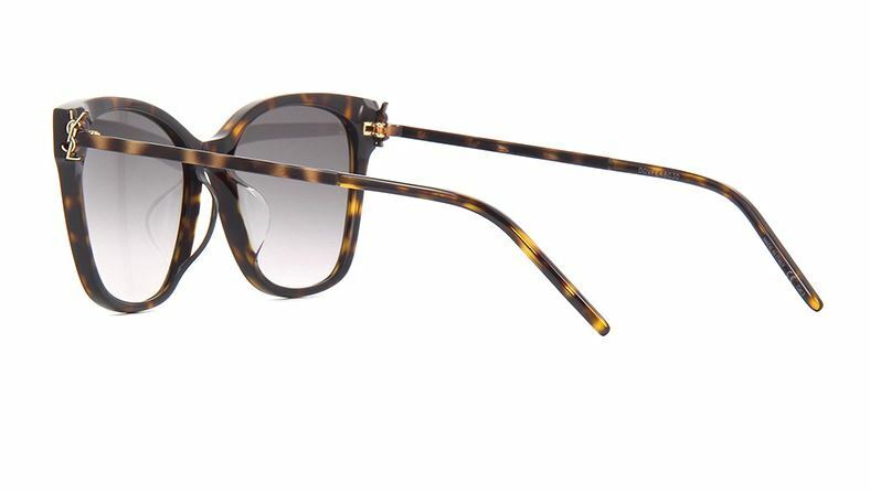 Saint Laurent SL M48S/K 004 Havana Gold/Gray Gradient Sunglasses
